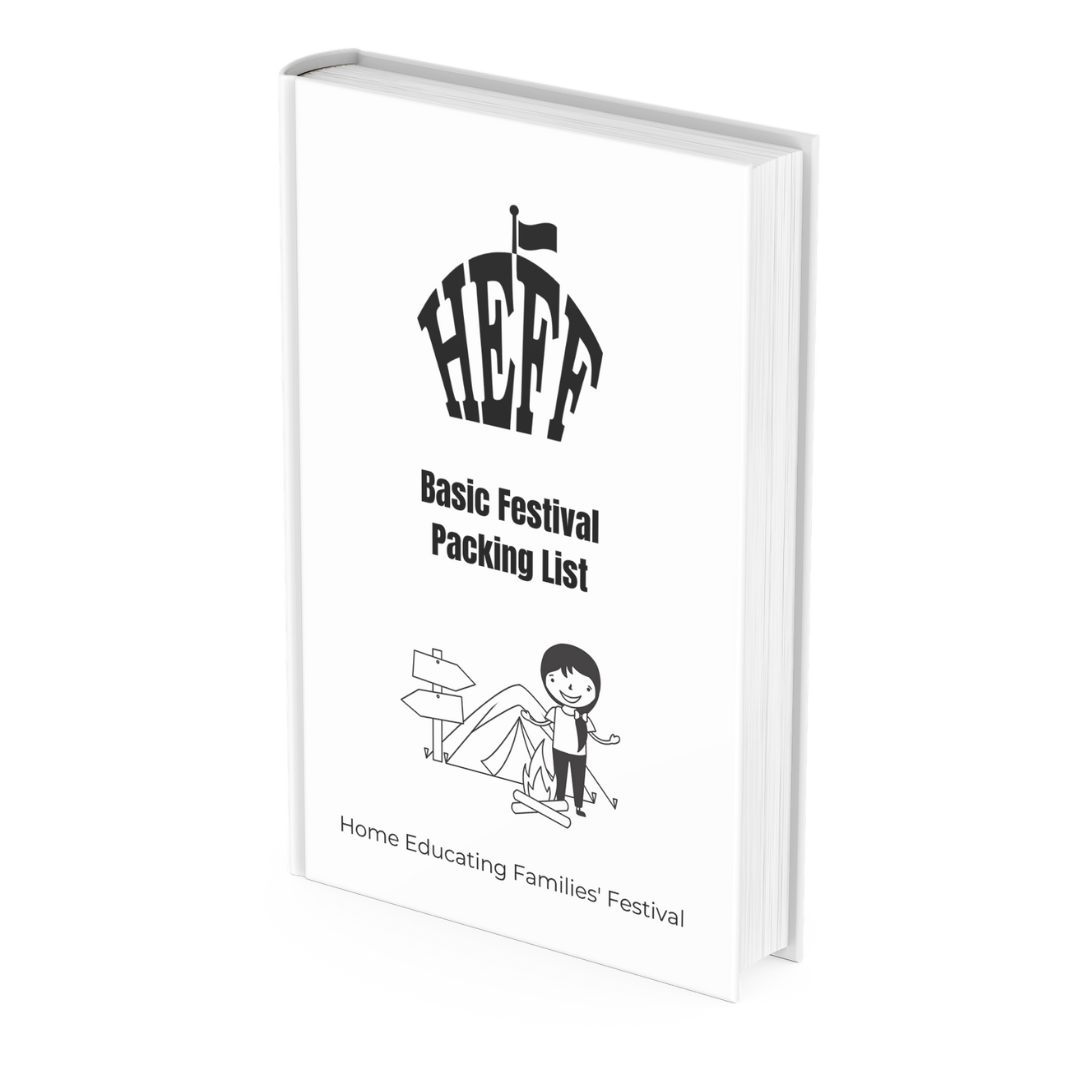 Mockup of the HEFF Festival Packing List PDF document