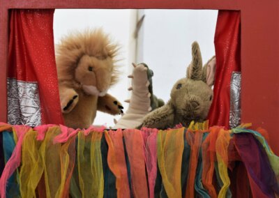 Photo of a puppet show